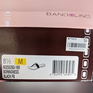 EUC black rhinestone sandals 8.5